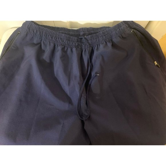 Starter Men’s‎ Sz XL Windbreaker Jogging Track Pants Navy Blue Zip Ankle - Picture 3 of 8